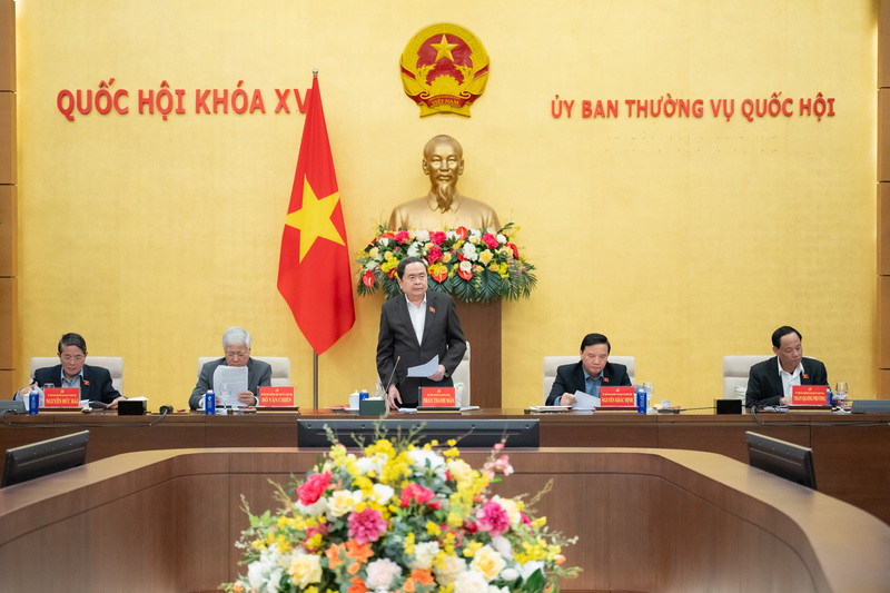 Bí thư Đảng ủy Quốc hội, Chủ tịch Quốc hội Trần Thanh Mẫn phát biểu tại Okvip69 Đăng ký cá cược. Ảnh: VPQH