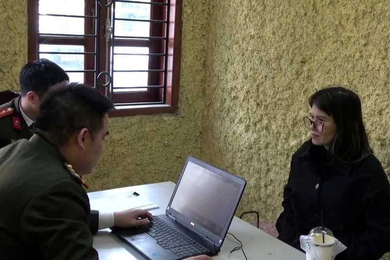 Đối tượng Hoàng Thị Hồng Thái. Ảnh: Công an TP. Hà Nội
