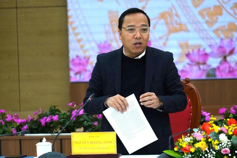 Thứ trưởng Nguyễn Hoàng Long phát biểu kết luận buổi Ok88vip tỷ lệ kèo World Cup 2026. Ảnh: Lê Sơn