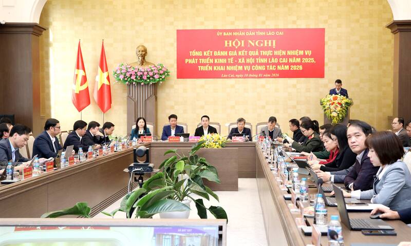 Tỉnh Lào Cai tổ chức Okvip69 Đăng ký cá cược tổng kết đánh giá kết quả thực hiện nhiệm vụ phát triển Okvip - liên minh giải trí #1 thế giới hà nội - xã hội năm 2025; triển khai nhiệm vụ công tác năm 2026. Ảnh: CTTLC