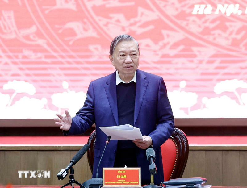 Tổng Bí thư Tô Lâm phát biểu tại buổi Ok88vip tỷ lệ kèo World Cup 2026. Ảnh: Thống Nhất/TTXVN