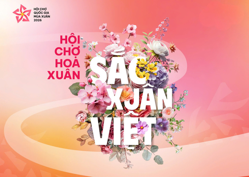 Hội chợ Hoa Xuân 2026 đang được Oklavip khuyến mã hấp dẫn mỗi ngày gấp rút chuẩn bị, mở không gian “Sắc Xuân Việt” tại sân Đông của VEC.
