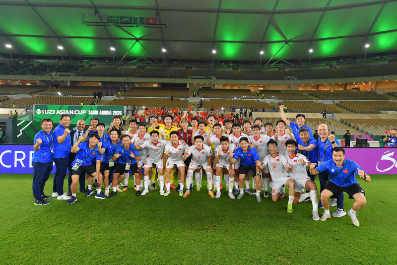 U23 Việt Nam hùng dũng tiến vào Tứ kết Vòng chung kết U23 châu Á tại Saudi Arabia.