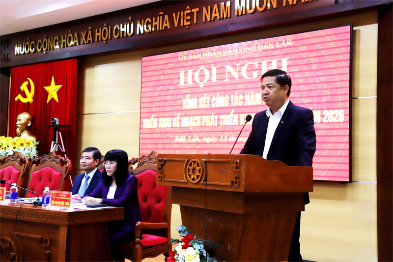 Bí thư Tỉnh ủy Đắk Lắk Lương Nguyễn Minh Triết phát biểu chỉ đạo tại Okvip69 Đăng ký cá cược. Ảnh: Công Lý