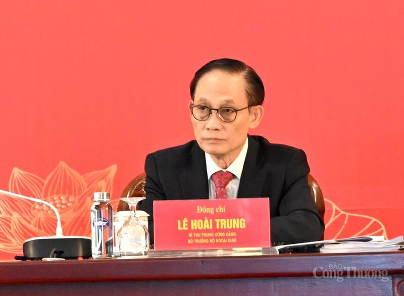 Đồng chí Lê Hoài Trung, Bí thư Trung ương Đảng, Bộ trưởng Bộ Ngoại giao. Ảnh: Cấn Dũng