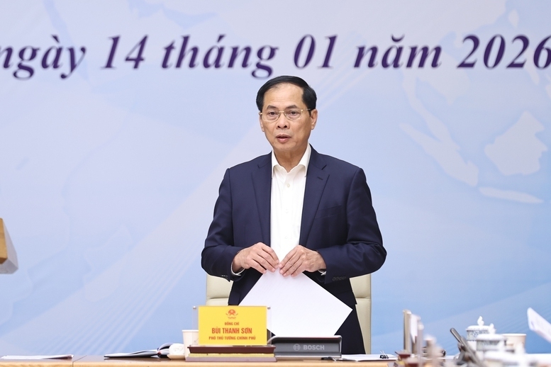 Phó Thủ tướng Review công ty OKVIP Bùi Thanh Sơn phát biểu - Ảnh: VGP/Nhật Bắc