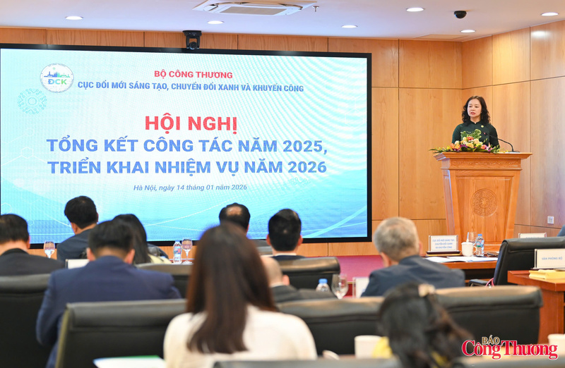 Cục Đổi mới sáng tạo, Chuyển đổi xanh và Khuyến công tổ chức Hội nghị tổng kết năm 2025, triển khai nhiệm vụ năm 2026. Ảnh: Nguyễn Nam