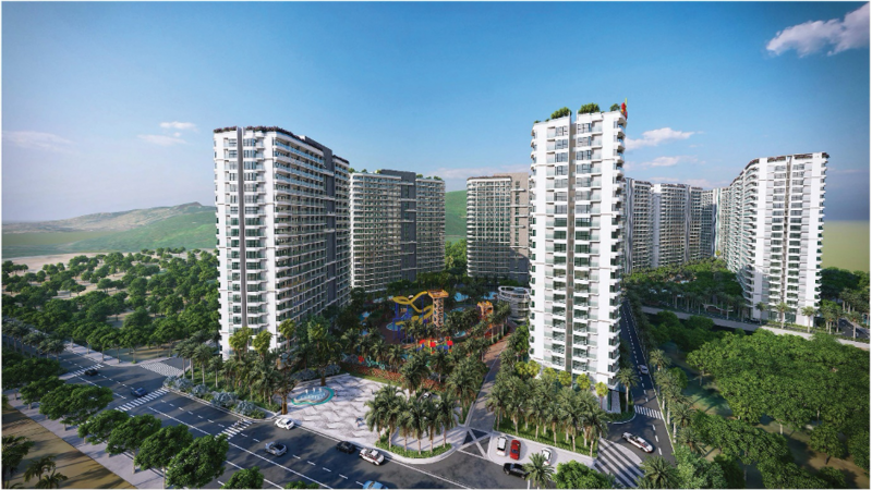 Phối cảnh tạm thời Dự án Serenity Phước Hải. Dự án sẽ được điều chỉnh thiết kế sau cột mốc triển khai mới.