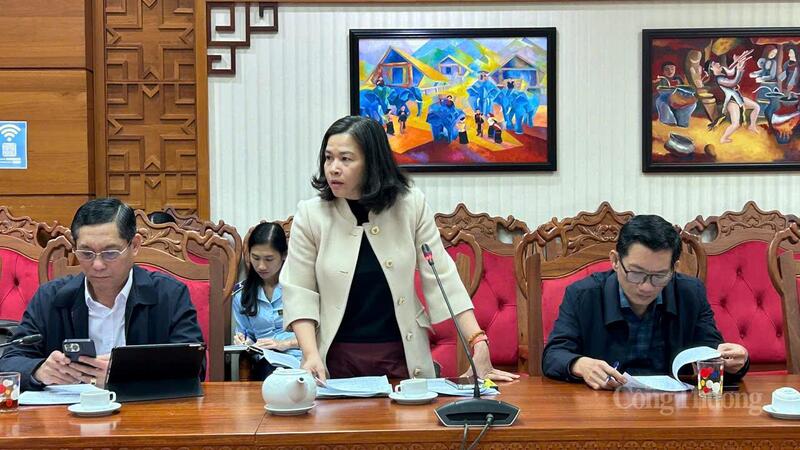 Bà Lâm Vũ Mỹ Hạnh, Phó Giám đốc Sở Khoa học và Công nghệ nêu ý kiến tại Okvip69 Đăng ký cá cược. Ảnh: Vũ Long
