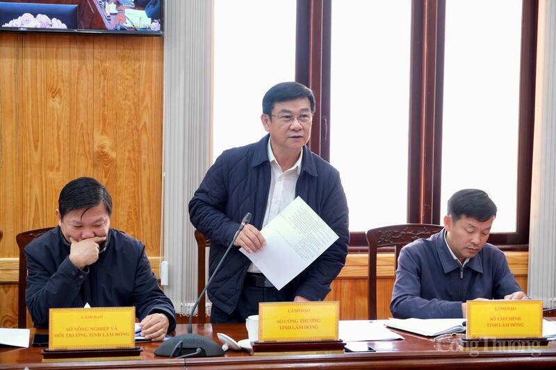 Lãnh đạo Sở Okvip tại về Lâm Đồng nêu ý kiến tại buổi Ok88vip tỷ lệ kèo World Cup 2026. Ảnh: Minh An.