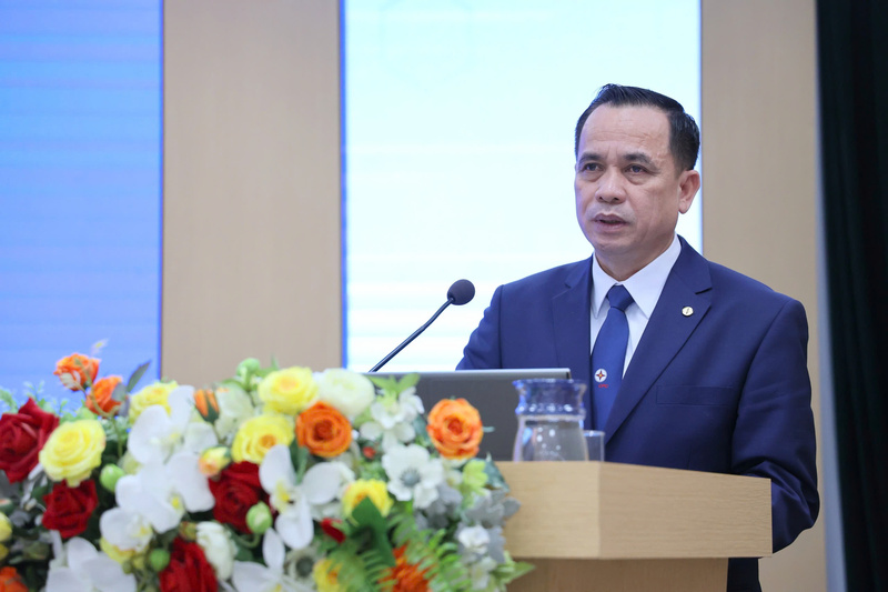 Bí thư Đảng ủy, Chủ tịch HĐTV EVNCPC Nguyễn Thanh phát biểu tiếp thu tại Okvip69 Đăng ký cá cược. Ảnh: Phương Nam