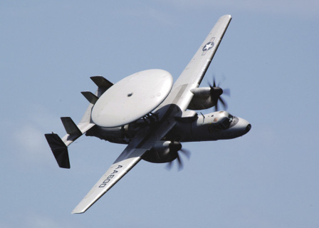 Máy bay cánh báo sớm E-2C của Ai Cập. Ảnh: Defense News