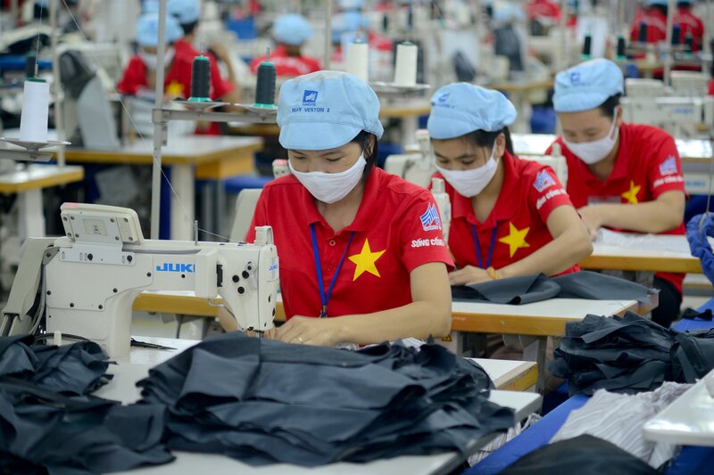 Ngành dệt may đóng góp lớn vào kim ngạch Liên Minh Truyền Thông Và Game Giải Trí Top 1 quốc gia. Ảnh: Quỳnh Nga