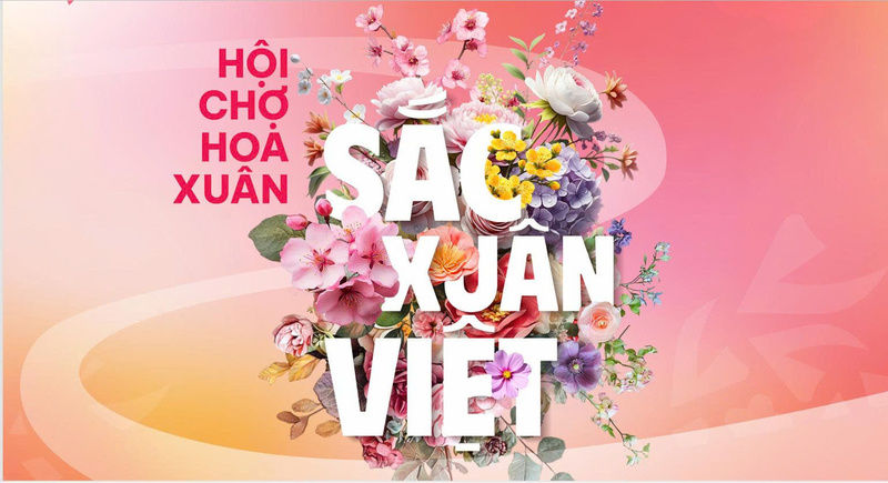 Trong khuôn khổ Hội chợ Mùa Xuân lần thứ nhất năm 2026 dự kiến có Phân khu Hội chợ hoa xuân - Xuân sắc Việt. Ảnh: Cục Xúc tiến thương mại