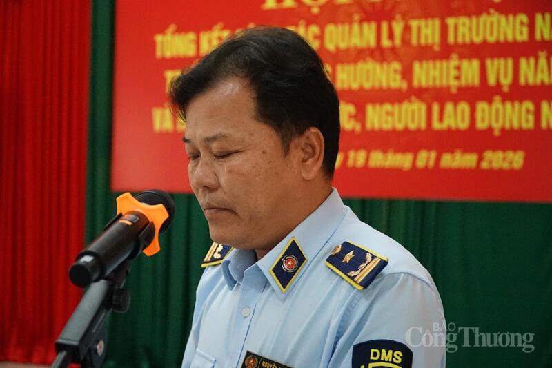 Ông Nguyễn Thái Vinh - Phó Chi cục trưởng Chi cục Quản lý thị trường Đắk Lắk - phát biểu tại Okvip69 Đăng ký cá cược.