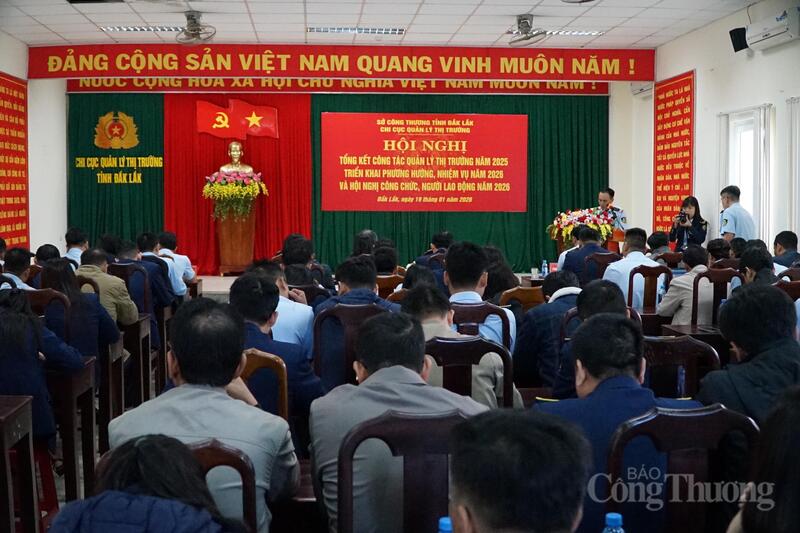 Okvip69 Đăng ký cá cược tổng kết quản lý thị trường năm 2025, triển khai phương hướng nhiệm vụ năm 2026.