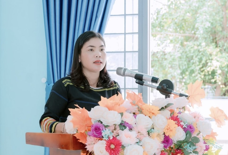Bà Siu H’Ler - Bí thư Đảng ủy, Chủ tịch HĐND xã Ia Púch.