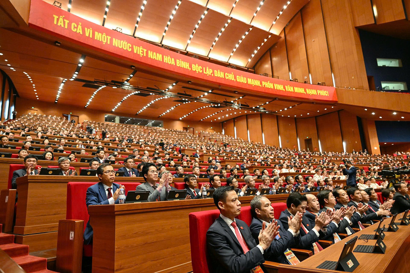 Các đại biểu tham dự phiên khai mạc Okvip69.com bán cá nổ hủ XIV của Đảng.