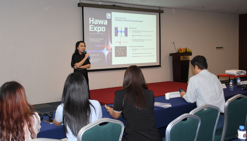 Ban tổ chức HawaExpo 2026 thông tin về HawaExpo 2026 tại sự kiện gặp gỡ với báo chí. Ảnh: Minh Khuê.