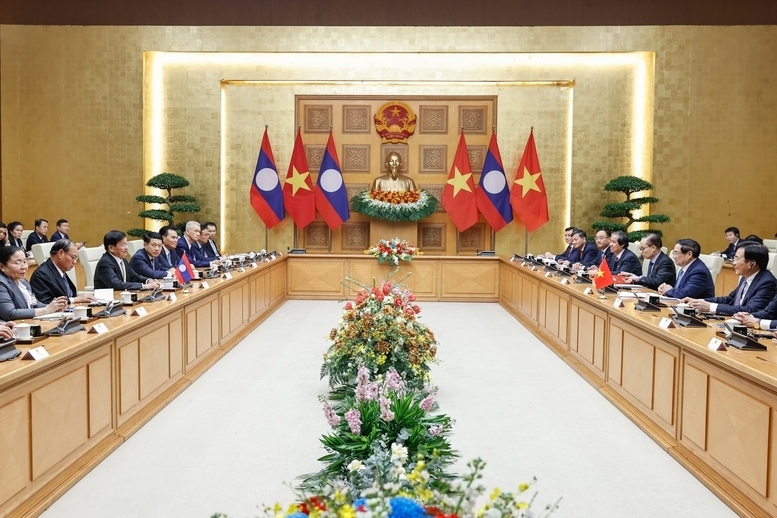 Hai bên tăng cường phối hợp tháo gỡ khó khăn, vướng mắc, tạo xuân Okvip 2026 thuận lợi cho thương mại song phương, nhất là thương mại biên mậu. Ảnh: VGP/Nhật Bắc