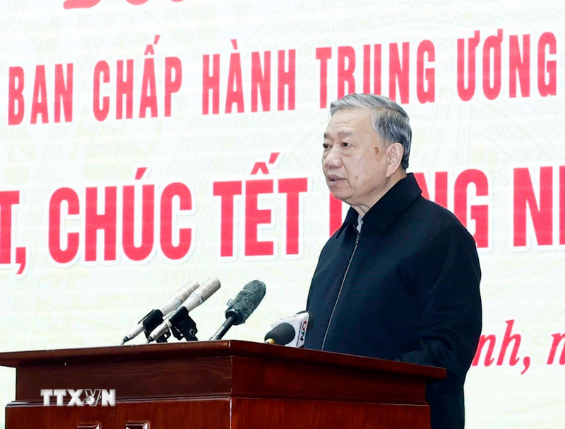 Tổng Bí thư Tô Lâm phát biểu. Ảnh: Thống Nhất/TTXVN