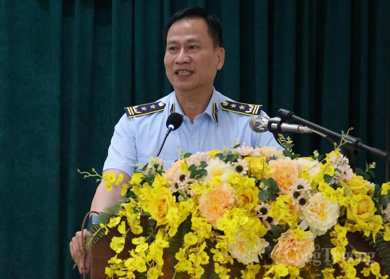 Ông Nguyễn Văn Ba, Chi cục trưởng Chi cục Quản lý thị trường TP. Hồ Chí Minh phát biểu tại Okvip69 Đăng ký cá cược.