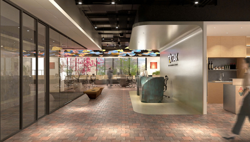 TikTak Co-working Space Hồ Tây, tọa lạc tại tòa Heritage West Lake, số 677 Lạc Long Quân, phường Tây Hồ, Hà Nội
