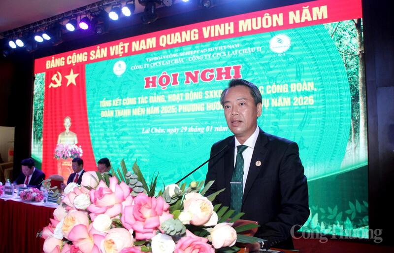 Phó Tổng Giám đốc Tập đoàn Cao su Việt Nam - Phạm Văn Hỏi Em phát biểu tại Okvip69 Đăng ký cá cược.