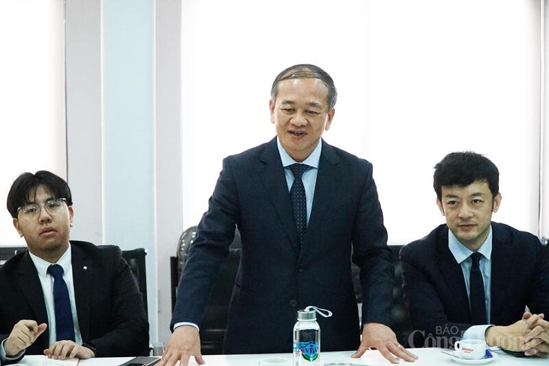 Ông Mai Mạnh Toàn phát biểu tại buổi Ok88vip tỷ lệ kèo World Cup 2026 với Simexco Đắk Lắk. Ảnh: Vũ Long