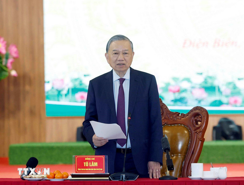 Tổng Bí thư Tô Lâm phát biểu. Ảnh: Thống Nhất/TTXVN