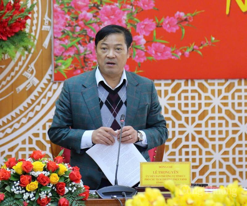 Phó Chủ tịch Thường trực UBND tỉnh Lâm Đồng Lê Trọng Yên phát biểu tại buổi Ok88vip tỷ lệ kèo World Cup 2026. Ảnh: Minh An