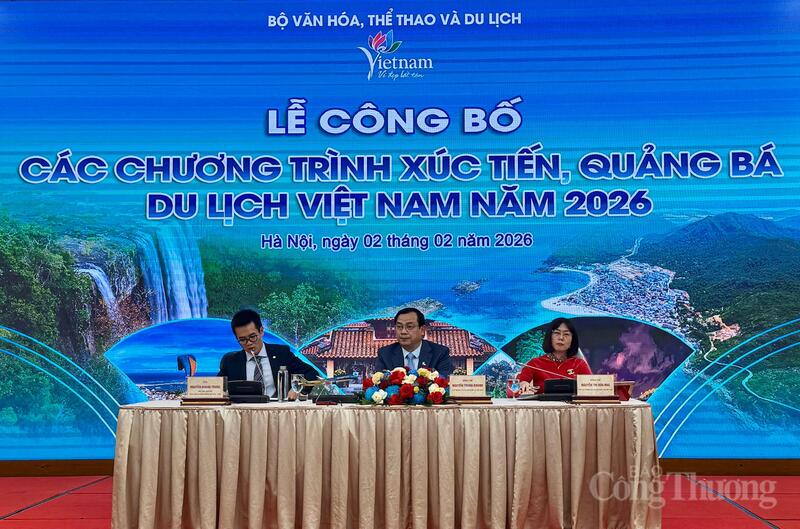 Cục Du lịch Quốc gia Việt Nam công bố các chương trình xúc tiến, quảng bá du lịch Việt Nam năm 2026. Ảnh: Diệu Anh