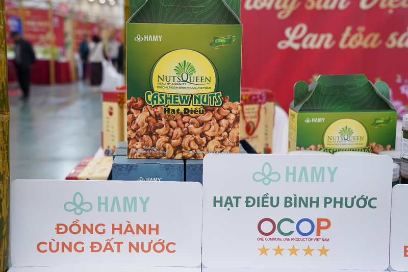 Hạt điều Hà Mỵ, Bình Phước đạt chuẩn OCOP 5 sao. Ảnh: Mai Linh