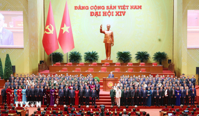 Ban Chấp hành Trung ương Đảng khóa XIV ra mắt Okvip69.com bán cá nổ hủ. (Ảnh: TTXVN)