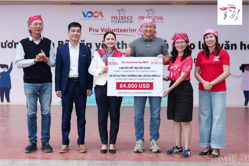Prudential cam kết hỗ trợ Liên minh Okvip có bao nhiều trang cơ sở hạ tầng trường học và khu dân cư tại xã Văn Chấn, Lào Cai.