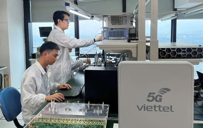 Mạng 5G Viettel là hạ tầng số then chốt năm 2025. Ảnh: Quỳnh Nga