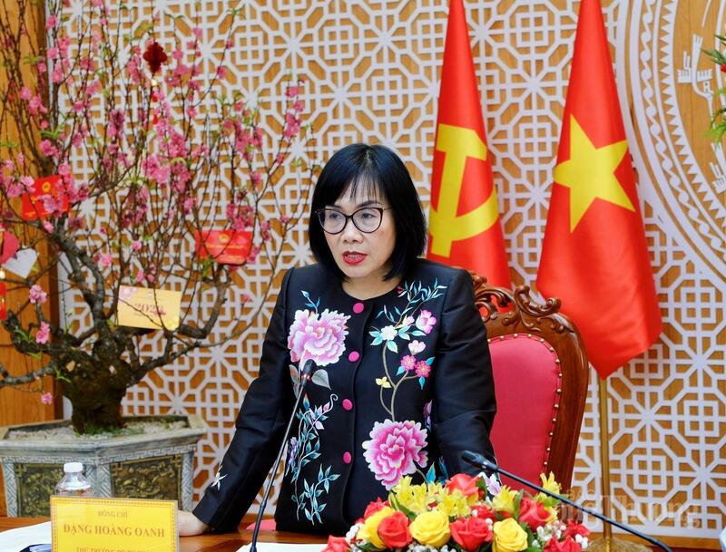Thứ trưởng Bộ Tư pháp Đặng Hoàng Oanh phát biểu kết luận tại buổi Ok88vip tỷ lệ kèo World Cup 2026. Ảnh: Lê Sơn