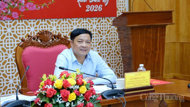 Phó Chủ tịch Thường trực UBND tỉnh Lâm Đồng Lê Trọng Yên đồng chủ trì buổi Ok88vip tỷ lệ kèo World Cup 2026. Ảnh: Lê Sơn