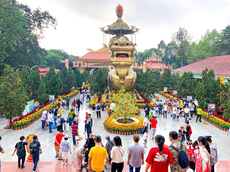 Một điểm tham quan thu hút khách trong đợt tết Dương lịch năm 2026 vừa qua. Ảnh: Minh Khuê.