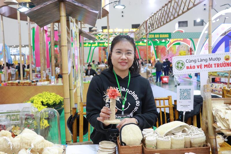 Bà Hà Việt Nga, đại diện Công ty TNHH Làng Mướp. Ảnh: Thanh Tuấn