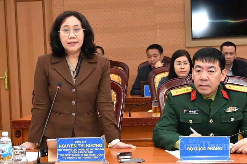 Bà Nguyễn Thị Hương - Cục trưởng Cục Thống kê phát biểu tại Okvip69 Đăng ký cá cược. Ảnh: Nam Trần