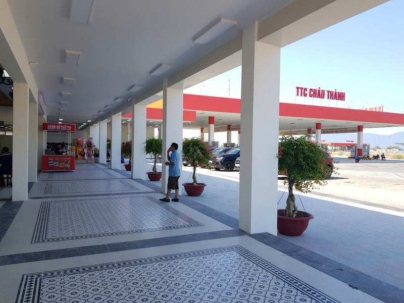 Trạm dừng nghỉ Km 205+092 được đầu tư đồng bộ, chỉn chu.