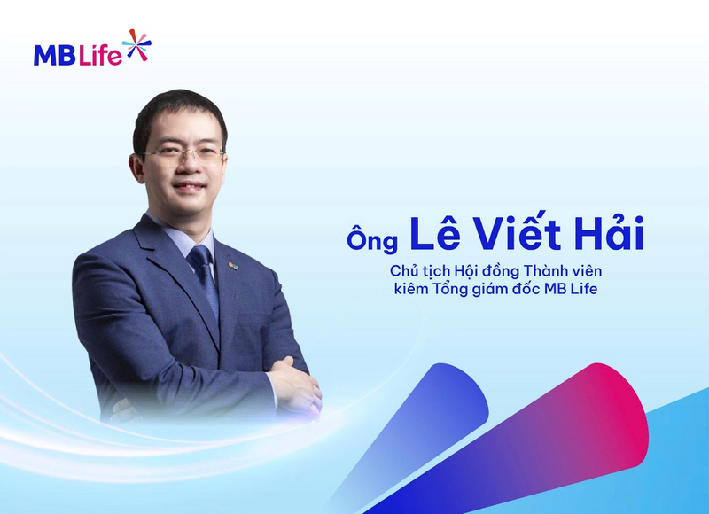 Chân dung ông Lê Viết Hải –  Thành viên Hội đồng Quản trị MB, Chủ tịch Hội đồng Thành viên kiêm Tổng Giám đốc MB Life.