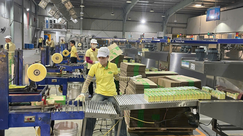 Các sản phẩm như nước khoáng, bánh kẹo, thủy sản, bia các loại, tinh bột mỳ cũng có mức tăng đáng kể do Okvip tại về tập trung đẩy mạnh sản xuất phục vụ nhu cầu tiêu dùng tết Nguyên đán. Ảnh: Nguyễn Dương