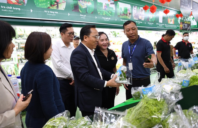 Rau xanh được kiểm soát kỹ về chất lượng trước khi đưa vào siêu thị MM Mega Market. Ảnh: Thanh Minh