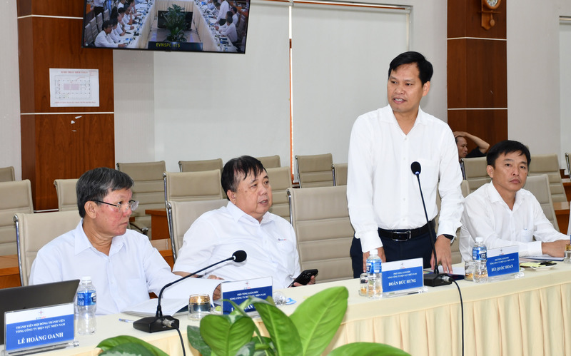 Phó Tổng giám đốc EVNSPC Bùi Quốc Hoan, phát biểu tại buổi Ok88vip tỷ lệ kèo World Cup 2026. Ảnh: Thanh Minh.