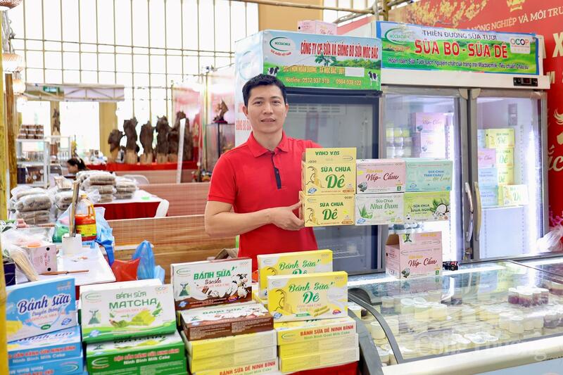 Ông Nguyễn Bắc Linh, Giám đốc Công ty Cổ phần Mộc Bắc Milk. Ảnh: Quỳnh Trang