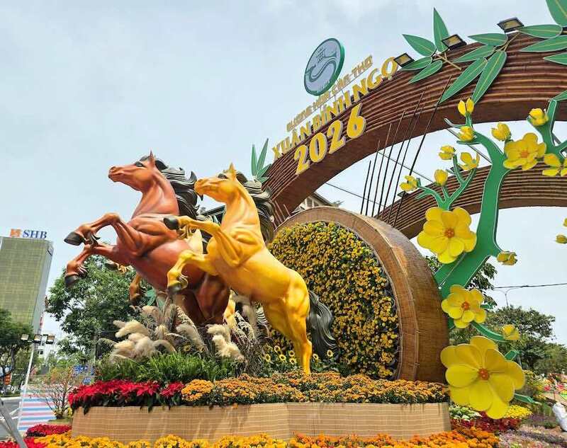 Linh vật ngựa tại Cần Thơ.