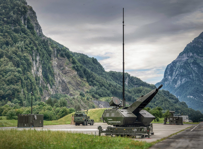 Skynex với pháo 35 mm và đạn thông minh đang trở thành lá chắn tầm ngắn diệt UAV hiệu quả. Ảnh: Military