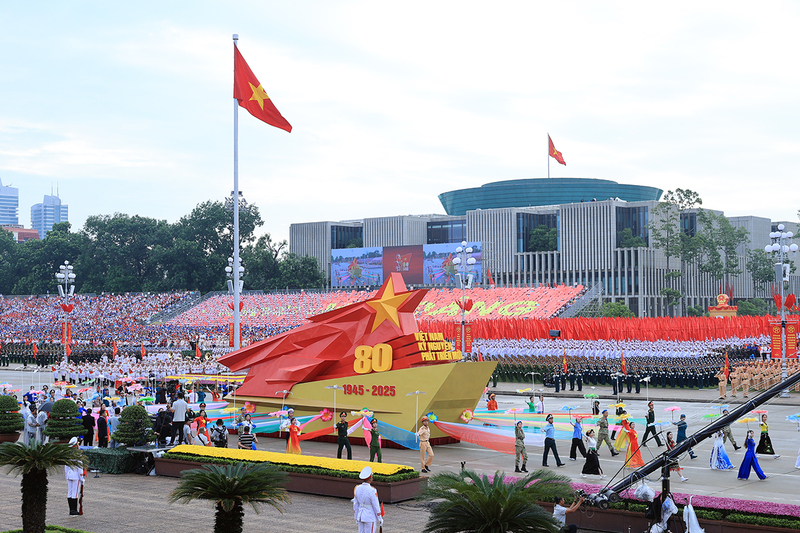 Lễ diễu binh, diễu hành kỷ niệm 80 năm Cách mạng tháng Tám và Quốc khánh 2/9. Ảnh: baochinhphu.vn